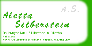 aletta silberstein business card